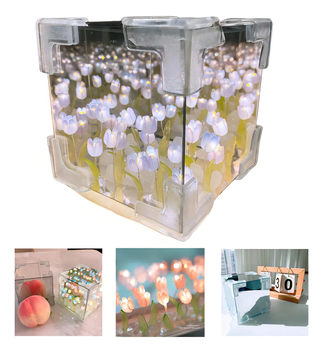 Lampara Cubo de Tulipanes