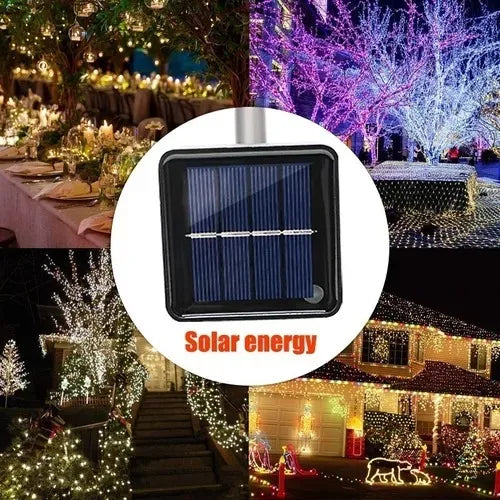 Luces solares navideñas de 17M.