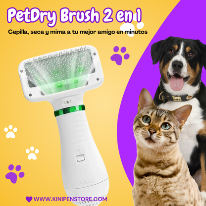 Cepillo Y Secador PetDry Brush 2 en 1