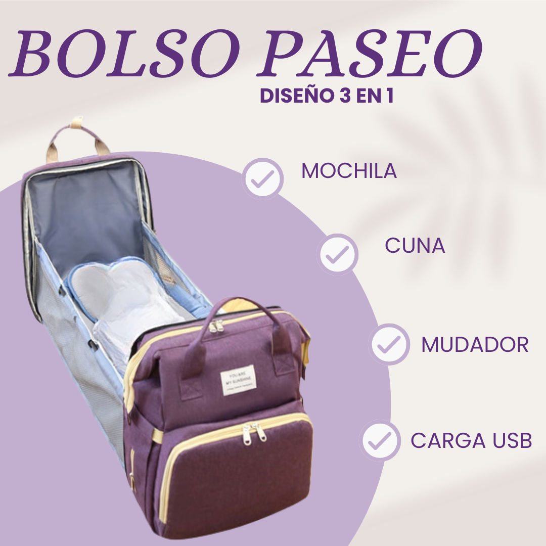 Bolso de paseo bebe 3 en 1 😊