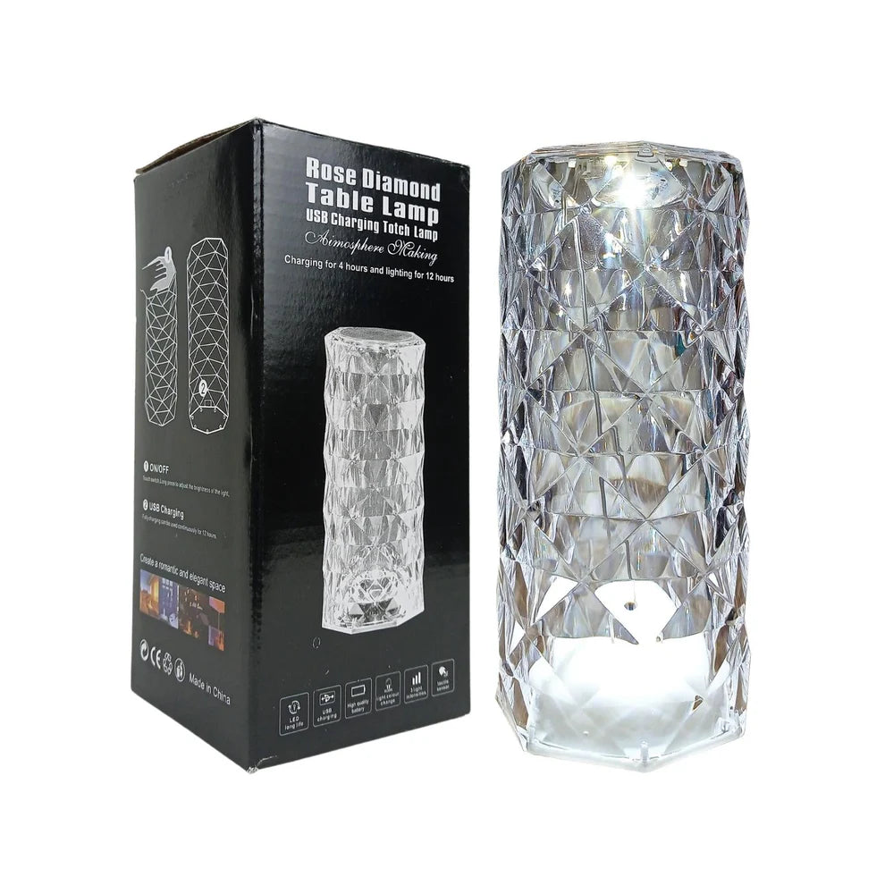 Lampara Diamante de Velador Táctil
