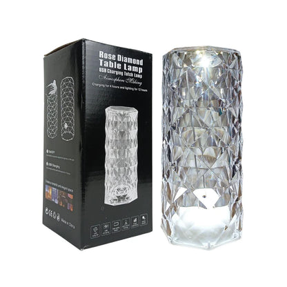 Lampara Diamante de Velador Táctil