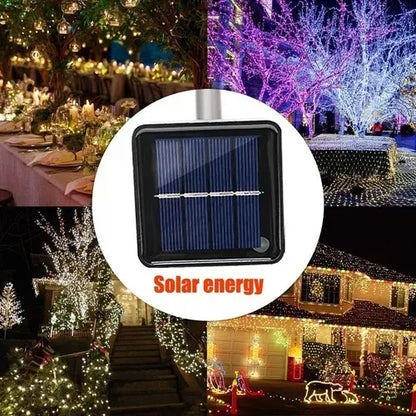 Luces solares navideñas de 17M.